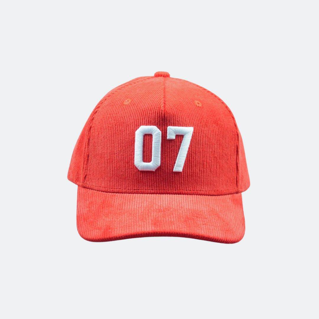 THE COMPLETION CAP - RED CORDUROY