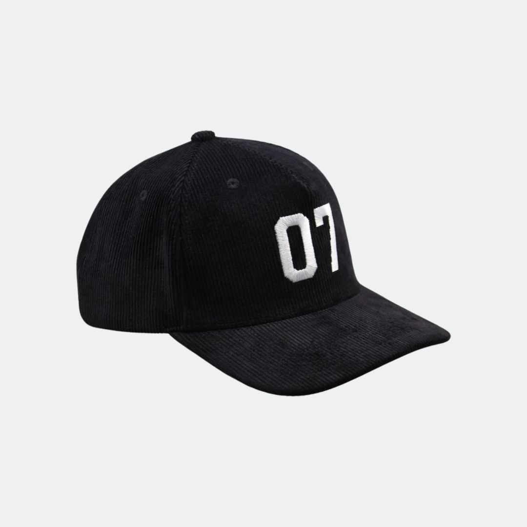 THE COMPLETION CAP - BLACK CORDUROY