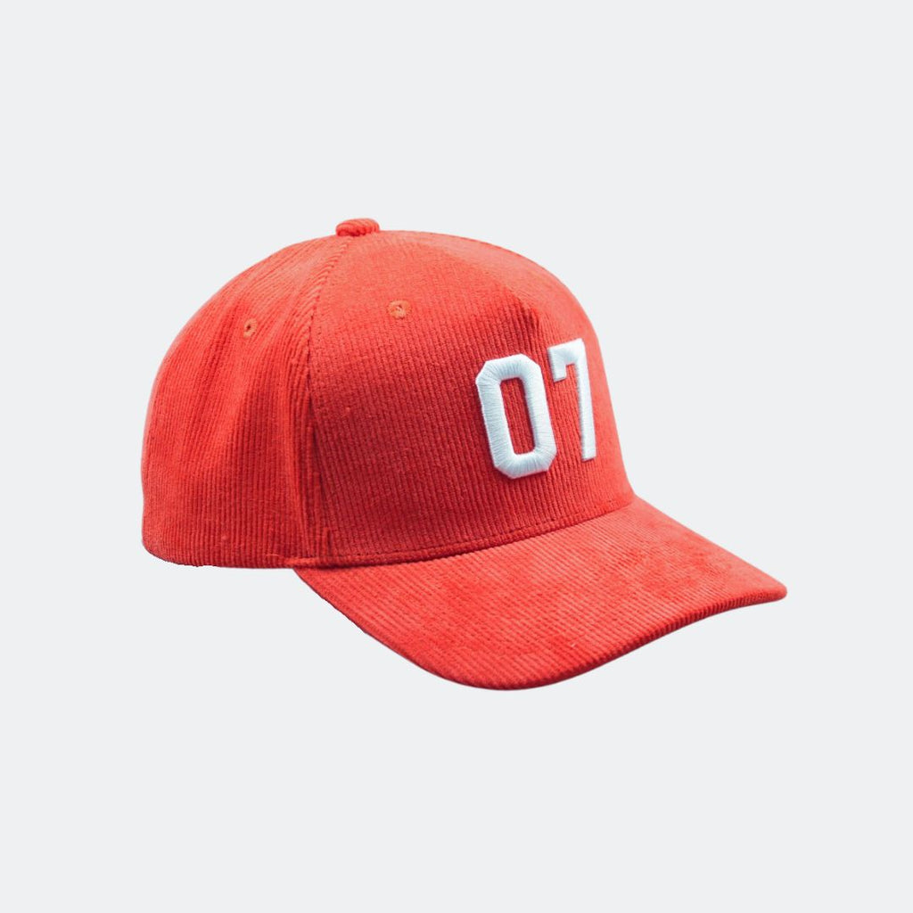 THE COMPLETION CAP - RED CORDUROY