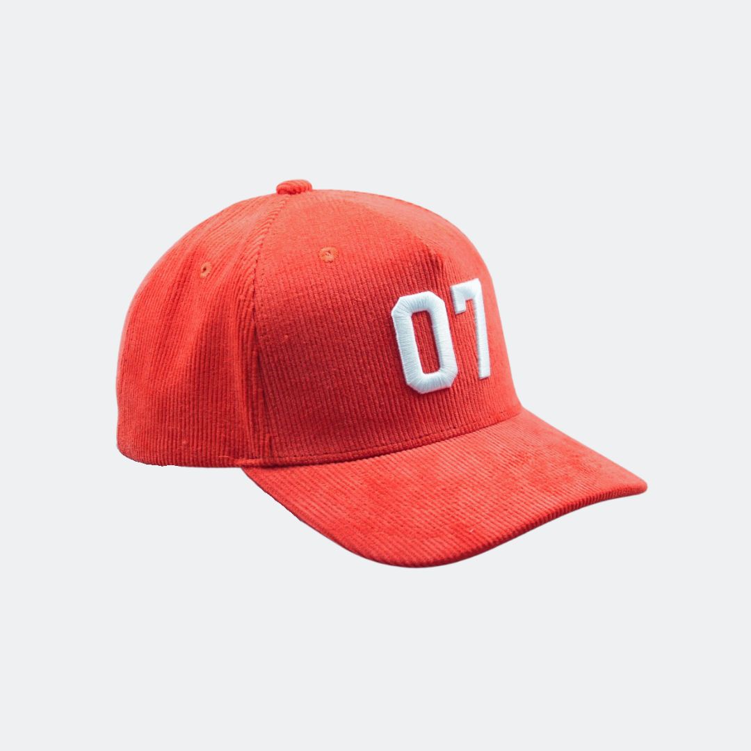 THE COMPLETION CAP - RED CORDUROY