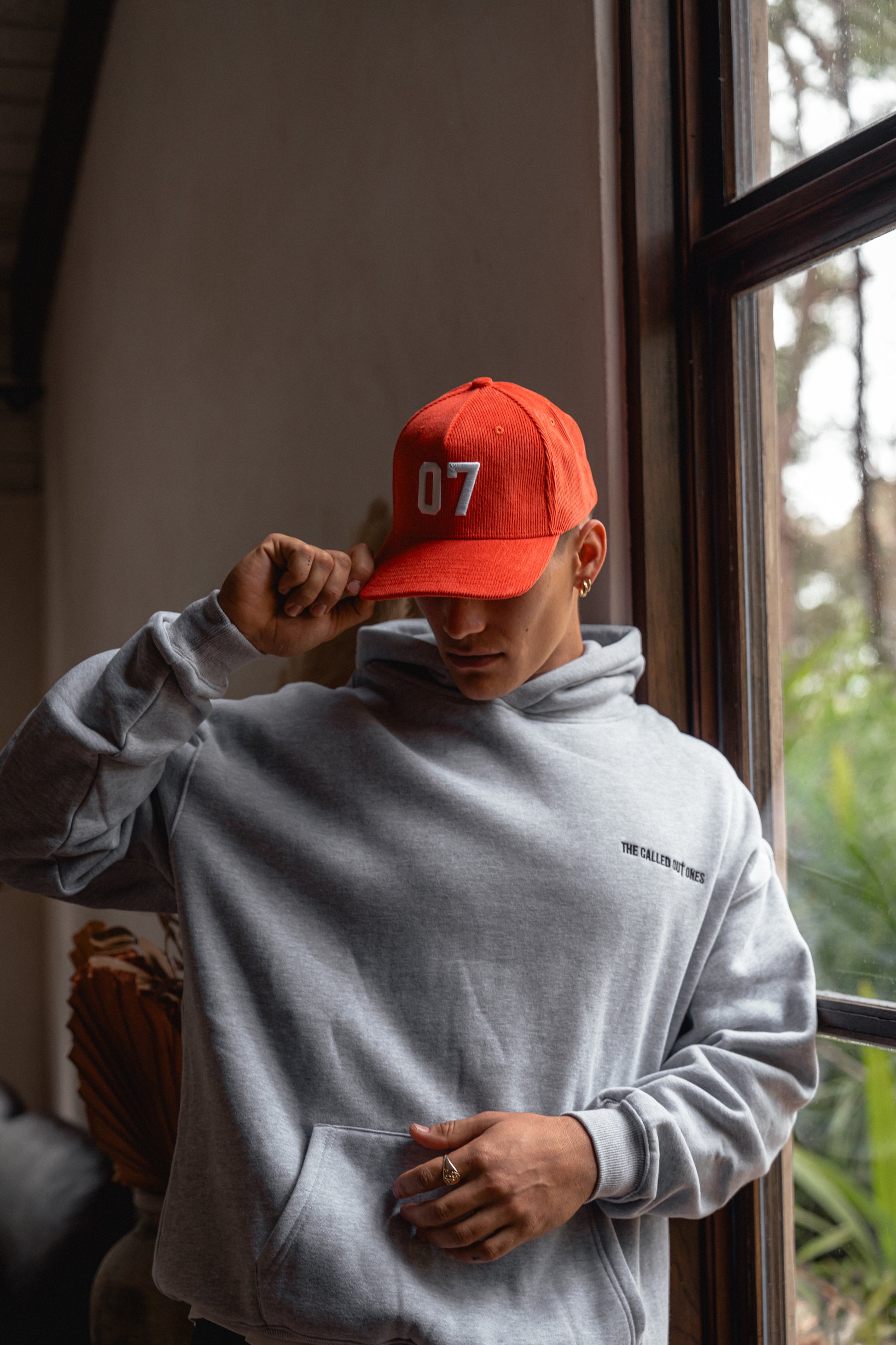 THE COMPLETION CAP - RED CORDUROY