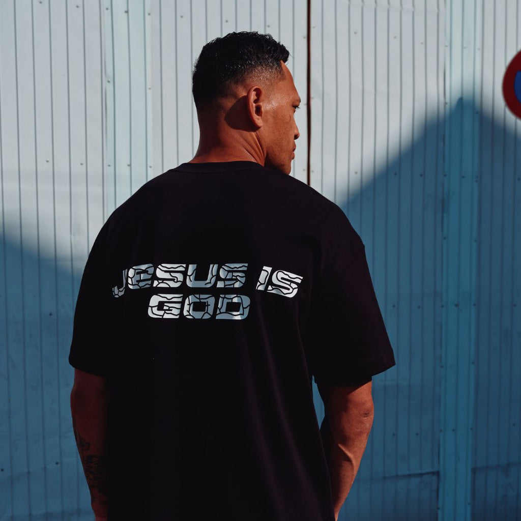 THE WORD O/S TEE - BLACK