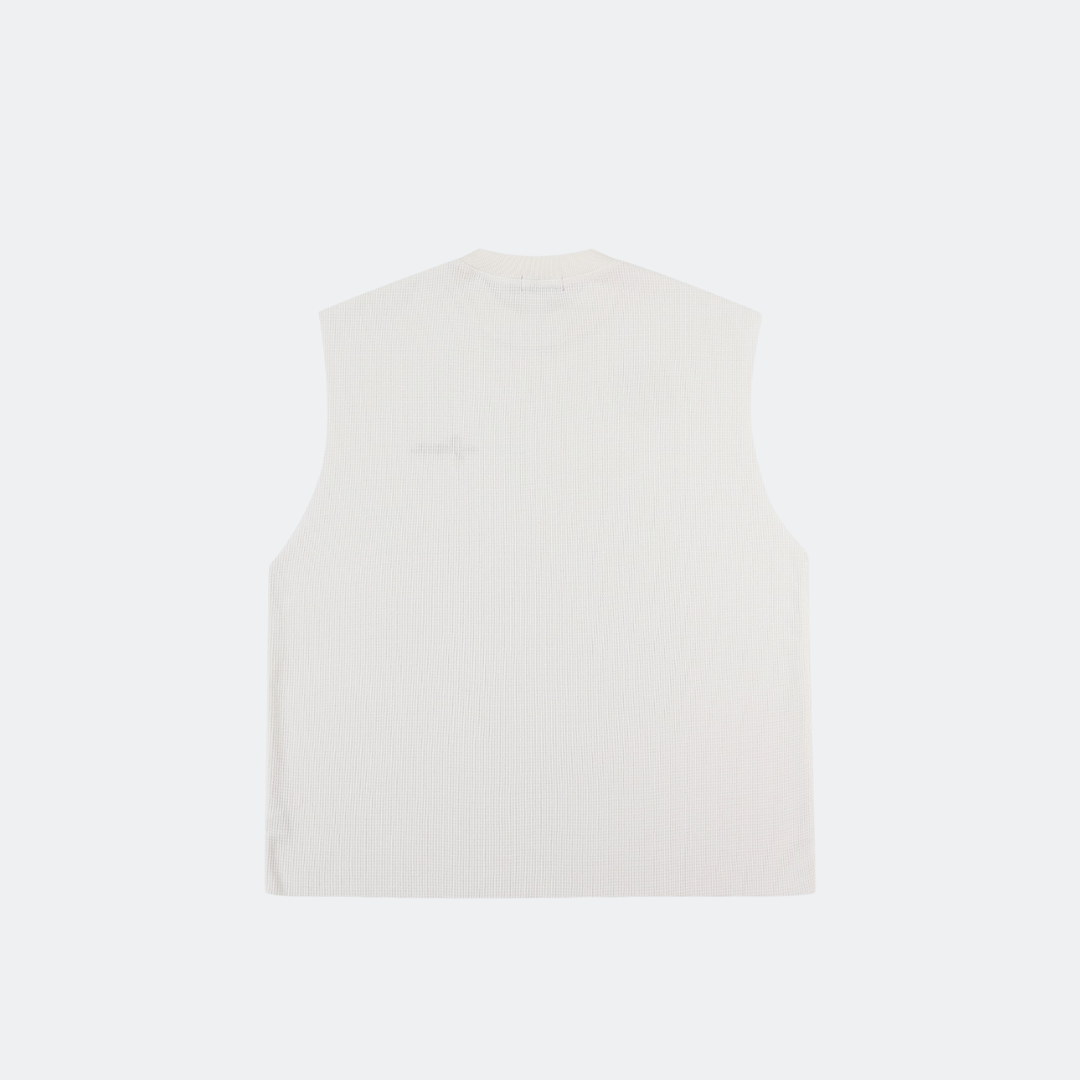 REDEEMED WAFFLE TANK - WHITE
