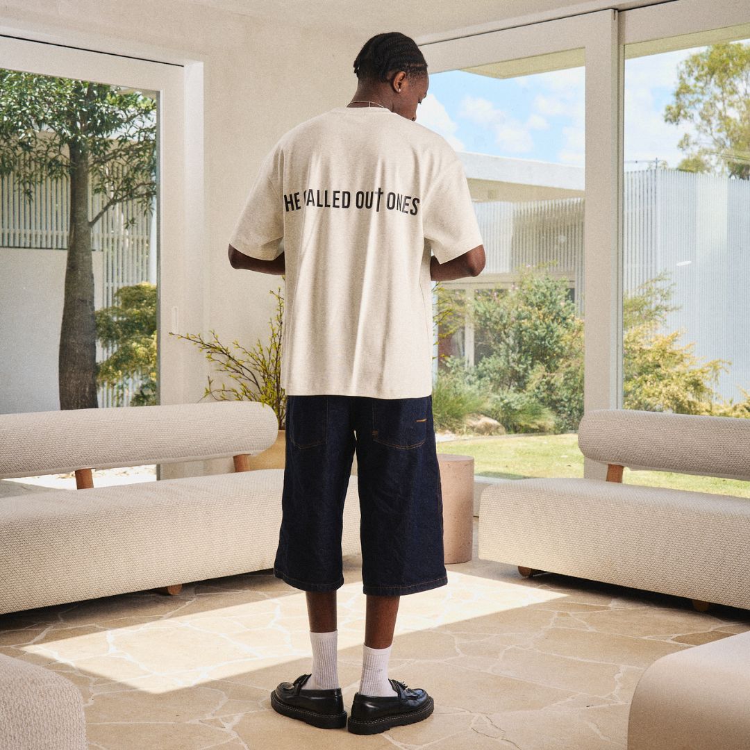 ESSENCE TEE - HEATHER GREY